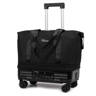Fitness Bag Large Capacity Storage Bag Universal Wheel Storage Trolley Luggage Bag Maternity Bag Tra