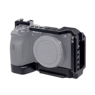 Camera Cage Sony A6600 Rig Mirrorless with 2 Cold Shoe Mount 1/4" & 3/8 Inch Screw thread hole