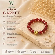 Red Agate Ring Mixed with Metallic 4-Leaf Clover – Luck, Peace