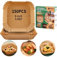 Air Fryer Liners Disposable Paper, 150 PCS Non-stick Parchment Paper, Air Fryer Disposable Liners Fo