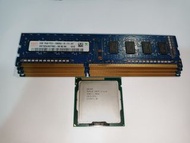 i3 2120 + 4條 2G DDR3 RAM （CPU + RAM）