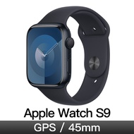 Apple Watch S9 GPS 45mm 午夜鋁/午夜運動錶帶-M/L MR9A3TA/A