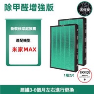 全城熱賣 - 適用於小米MI米家MAX 除甲醛增強版 空氣清淨機濾芯 代用MAX濾網（1組2片）