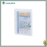 TAMAKO A4 File Storage Box, Transparent Portable A4 File Box,  Dustproof Plastic Test Paper Classifi