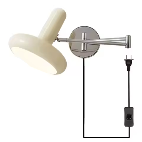 Bedroom Bedside Wall lamp LED E27 bulbs Living room Wall lamp Plug Switch Nordic Creative retractabl