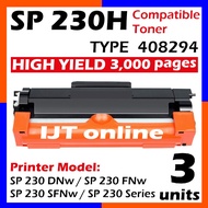 3x Compatible Ricoh SP230 SP230HS SP230H 408294 SP230sfnw SP 230sFNw SP 230DNw SP230DNw 230FNw 230SF