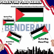 【Benderaku】Palestine Flag One Piece 2X3FT 2X4FT 2.5X5FT 3X4.5FT 3X5FT Hanging Palestinian National F