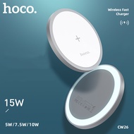 HOCO 15W ไร้สายสำหรับ iPhone 14 13 11 12 Pro Max AirPods ชาร์จสำหรับหูฟัง TWS