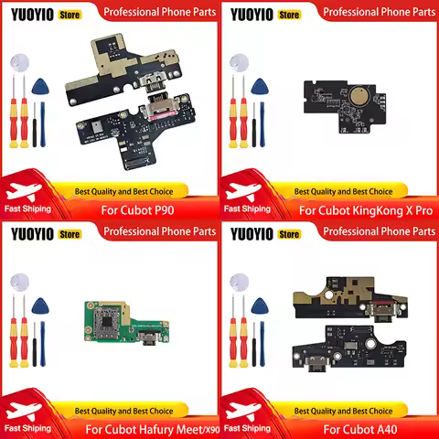 Original For Cubot A10 A20 A30 A40 Max 5 P90 X100 Hafury Meet X90 KingKong X Pro USB Charging Board 