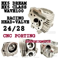 EX5 DREAM RACING HEAD CNC PORTING 24/28 SEM HEAD CNC EX5 DREAM