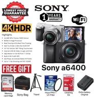 (NEW)SONY A6400 16-50mm Kit Set Free✅Extra battery original/64gb/bag/tripod/hoya uv filter/cleaning 
