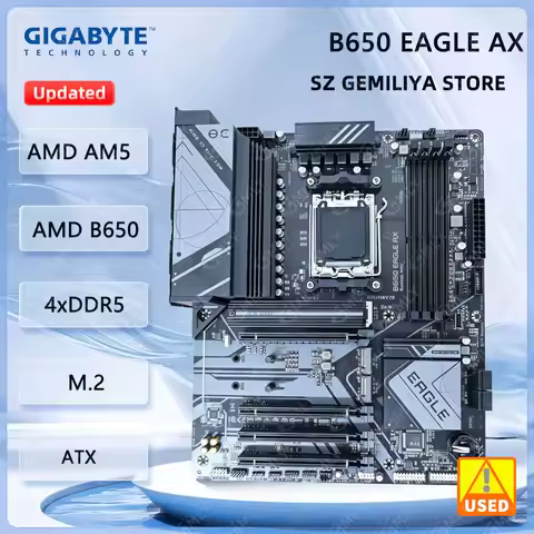 GIGABYTE B650 EAGLE AX Motherboard AMD B650 4XDDR5 M.2 AMD AM5 support Ryzen 9 7950X 9700X 8600G 760