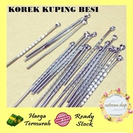 SMALL IRON EAR CHOPS / EAR CLEANING TOOLS / CHROOM IRON EAR CHOPS