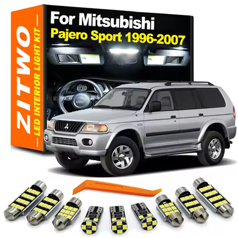 ZITWO 13Pcs LED Interior Light Plate Bulb Kit For Mitsubishi Pajero Shogun Montero Sport MK1 1996 19