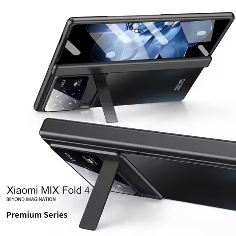 Frosted Plating Hinge Folding Case For Xiaomi Mix Fold 4 All-inclusive Protection Cover For Mi Mix F
