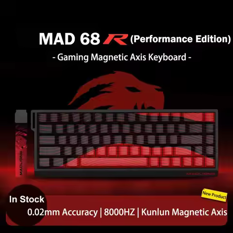 MADLIONS MAD 60/68HE Gaming Magnetic Switch Keyboard Wired Key Web Drive Custom 8K 61/68 Return RT A