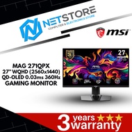 MSI MAG 271QPX 27” WQHD (2560x1440) QD-OLED 0.03ms 360Hz GAMING MONITOR - 9S6-3CD89T-008