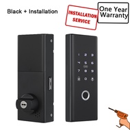 RAYKUBE P1 digital gate lock Bluetooth TTlock APP / 6 Unlocking method / Free installation / NFC Unlock For HDB door BTO door