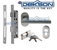 Set Kunci Pintu Aluminium Dekkson 84030 Silinder Hdl Knob Kunci Dekson