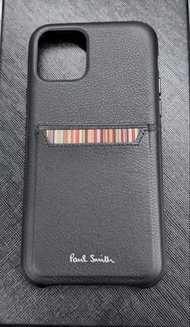 Paul Smith - apple iPhone 11 Pro Black Leather Case 真皮黑色電話殼 電話保護套