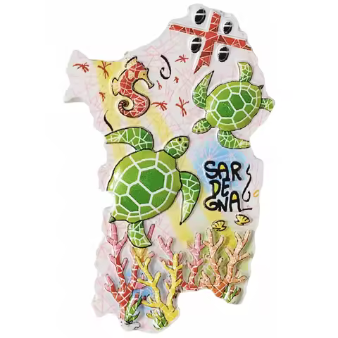 3D Sardegna Italy Fridge Magnet Gift Souvenir Resin Refrigerator Magnetic Sticker Collection Home De