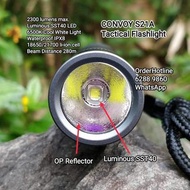 電筒 Tactical LED Flashlight 🔦 Torch. 5000 mAh included. CONVOY S21A 勁強光袖珍電筒