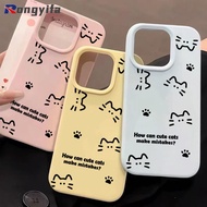 Cartoon Cat Phone Case For Vivo V70 V40 V30 V29 Pro Lite Candy Color Casing Cute Simple Matte Shockp