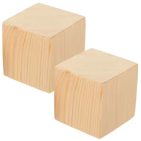 2pcs Furniture Risers 5x5x5cm Wood Bed Legs Desk Raisers Blocks Table Sofa Couch Lifts Sturdy Floor 