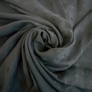 【二手】路易威登（LOUIS VUITTON ）Monogram 圍巾品牌封面RIBON高級禮品海軍藍