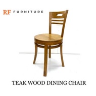Dining Chair/Teak Wood Dining Chair/Kerusi Makan Kayu Jati/RF FURNITURE ST-Full TEAKWOOD DINING CHAIR
