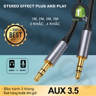 AUX audio cable, 3.5 cable (length 1M / 2M / 3M / 5M)