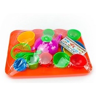 Plastic eating utensil toy set