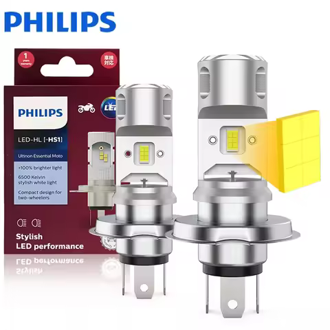Philips LED HS1 Motor Headlight Lamp LED Bright Motorcycle High Low Beam Moto Bulb 12V PX43t 11636UE