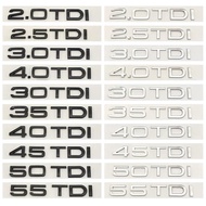 ABS 1.9 2.0 2.5 2.7 3.0 4.0 30 35 40 45 50 55 TDI Badge Emblem Car Tail Rear Trunk Sticker For Audi 