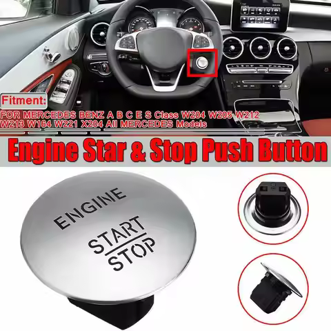 Car One Key Start Button For Mercedes A-Class W176 2013-2018 Car Engine Start Stop Push Button For M