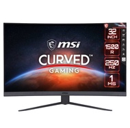 (0%) MSI MONITOR (จอมอนิเตอร์เกมแบบโค้ง) Curved Gaming display (G32C4X) : 31.5" FHD (VA 250Hz 1ms Curved 1500R),FreeSync Premium ,HDR Ready/114% sRGB,91% DCI-P3 (HDMI, Display Port,Earphone out)/Warranty3Year