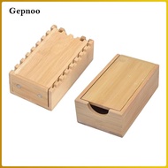 [Gepnoo] Dice Bamboo Dice Foldable Wooden Die Roller Castle Rolling Case Collapsible Dice Chest Spec