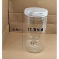 1000ML Cake Jar 1L Food Jar 1L Cake Jar 1L Plastic Jar 1L Round Tube Jar Dry Cake Jar White Jar Rota