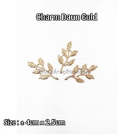 PER 1 GOLD LEAF CHARM APPLICATION LEAF CHARM/ GOLD CHARM/ GOLD LEAF IRON CHARM/ GOLD LEAF GOLD/