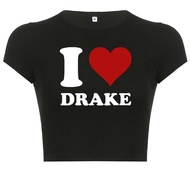 Woxlica E Girl Clothing Graphic Print Summer Crop Top for Teen Girls