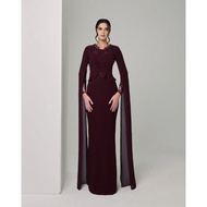 EMMA LUXE QISZAR /  QISZAR 2025/ BAJURAYA QISZAR 2025/ DRESS CANTIK/BAJU RAYA MURAH/ DINNER DRESS/ B