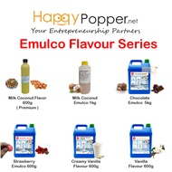 Happypopper Coconut Emulco Chocolate Flavour Creamy Vanilla Strawberry Pandan Green Tea Food Grade 5