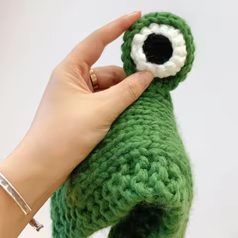Autumn Winter Women Cute Green Frog Hat Crochet Knitted Hat Costume Beanie Hats Cap Hip-hop Cap Phot