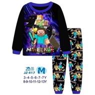 J2 417M Kid Pajamas ~ Minecraft