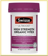 SWISSE 斯維詩聖潔莓60粒 ULTIBOOST HIGH STRENGTH ORGANIC VITEX 1500MG 60 TABLETS