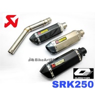 Akrapovic Exhaust QJMotor SRK250 Muffler Arka Carbon Bomb Motor Accessories Ekzos Akar Long Y15 Ysuk