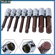 【1.29】 100mm 12.7mm Drive Wrench Socket Adapter 12 Point Screwdriver Bit