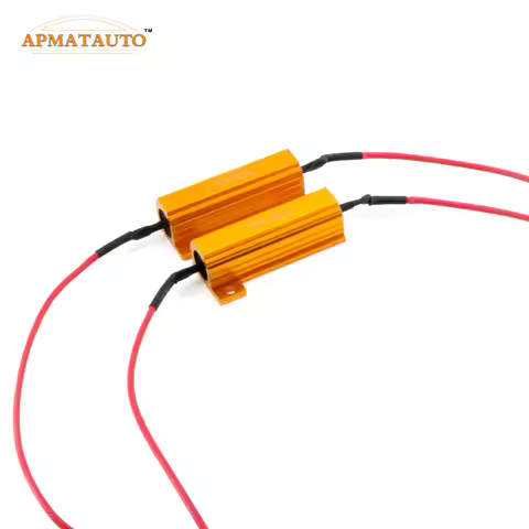 2pcs H1 H3.H4,H7,H8 H11 9006 HB4 9005 HB3 LED HeadLight Fog Light No Error Canbus 50W Load Resistor 