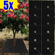 5Pcs Degradable Anti-weed Felt Cloth - Tree Weed Barrier - Mulch Mat - Plants Root Protection Mat - 