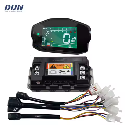 Votol EM50-4 48V 1KW Boost 80A PMSM Controller Kit with DKD Display for 1000W-1500W QS90 Mid Drive a